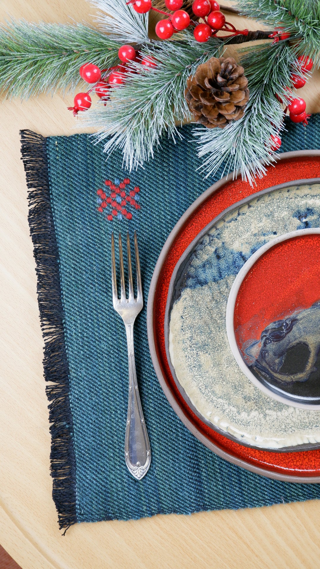 Dokuma Amerikan Servis (Motifli)