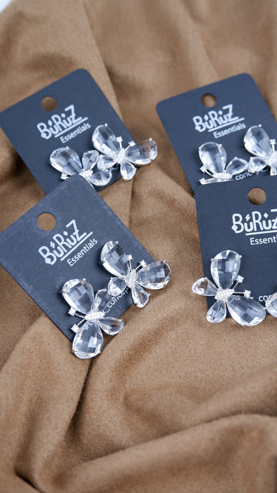 Küpe I Kristal Kelebek