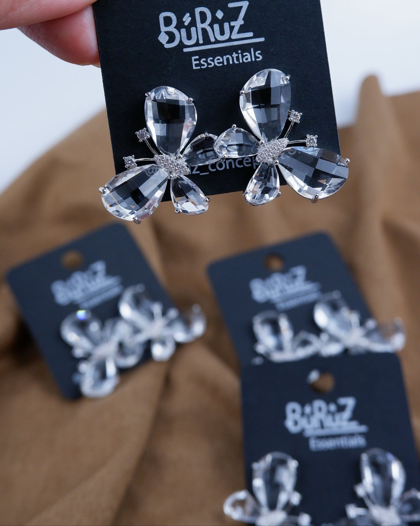 Küpe I  Kristal Kelebek