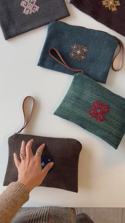 Motifli El Çantası / Portföy